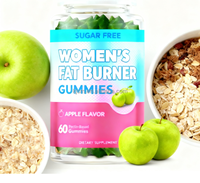 Gommes pour brûleurs de graisse pour femmes sans sucre Saveur de pomme, bonbons pour perdre du poids avec thé vert et cétones de framboises
