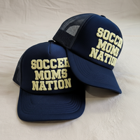 Casquette Trucker en Mousse OTTO avec Logo Brodé Personnalisé, Dos en Maille, Légèrement Courbée, 5 Panneaux, Style Sport, Hip Hop, Décontractée, Réglable
