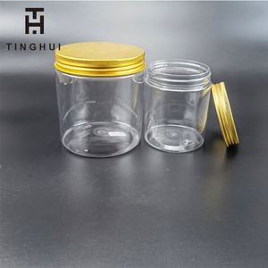 Offre Spéciale – Pots transparents 30g 50g 80g 100g 120g 200g 250g 300g 500g – Contenants cosmétiques en plastique PET pour gommage corporel avec couvercles dorés - Product Image 5