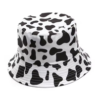 Sombrero de Pescador con Estampado Personalizado al por Mayor, Sombrero de Cubo para Deportes al Aire Libre, Ocio, Moda, Rayas de Vaca, Protección Solar