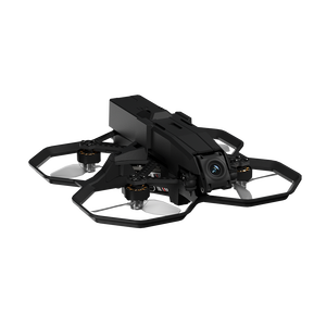 Mini quad avec cadre de protection et quatre hélices, corps en plastique noir pour utilisation en intérieur - Product Image 2