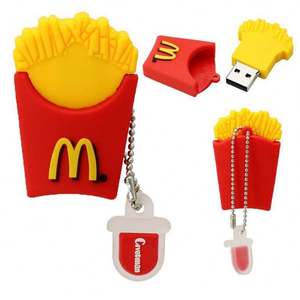 Clé USB 2.0 personnalisée en forme de frites, cryptée, 32 Go - Product Image 4