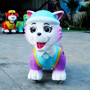 मॉल प्लाजा आउटडोर कार्निवल बच्चों के लिए डबल-सीटर कार्टून-थीम वाली इलेक्ट्रिक राइड-ऑन कार - Product Image 3