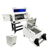 Machine d'impression DTF Lancelot 30 cm à double tête I1600, système d'encre blanche haute vitesse avec secoueur de poudre automatique pour les startups