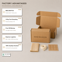 Boîte en carton kraft haut de gamme personnalisée pour l'emballage de vêtements et de cosmétiques avec impression couleur, boîtes d'emballage avec logo