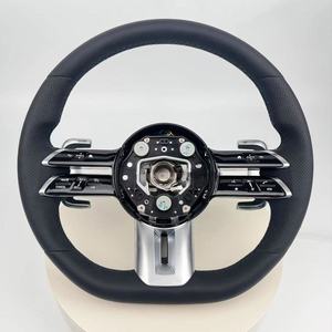 Volant chauffant en cuir personnalisé compatible avec <span class=keywords><strong>Mercedes</strong></span> <span class=keywords><strong>Amg</strong></span> GT <span class=keywords><strong>CL</strong></span> ClS CLA a E S C36 G63 C43 ML SL W204 W213 W211 W205 W206 - Product Image 1