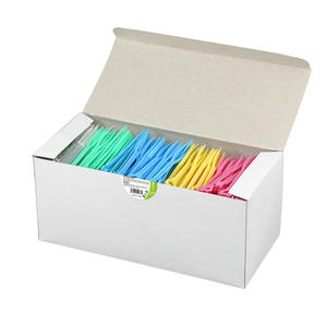 Fourchettes à fruits en plastique colorées pour la famille, 1000 pièces par boîte, jetables, grand emballage, petites brochettes/fourchettes - Product Image 5