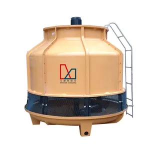 Low Noise Level 100 ton round FRP Cooling Tower for industrial. Cheap price FRP Cooling Water Tower MSTBYK-100 for sale