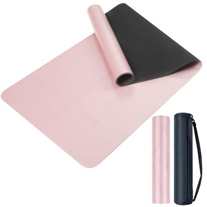 Tapis de yoga en caoutchouc PU écologique, gravure laser brillante, antidérapant, 4 mm, 5 mm, tapis de yoga en caoutchouc naturel PU personnalisé - Product Image 1