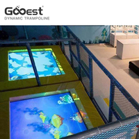 Aire de jeux intérieure trampoline interactif intérieur Offres Spéciales