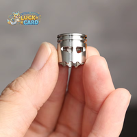 YJ Tiebro Fidget Spinner en Métal Durable DIY, Pendentif Couteau Classique, Cordon de Parapluie, Plaque de Pression, Porte-clés Spinner Unique Unisexe