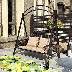Одноместный домашний/открытый домашний балкон кресло-качалка во дворе сад качели с корзиной для использования в патио - Product Image 5