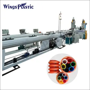 Línea de producción de tubos de revestimiento de cable de fibra óptica de plástico PE máquina de tubos de bacalao