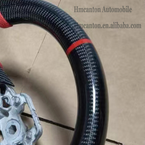 Hot New Product Carbon Fibre Perforated Leather Steering <b>Wheel</b> for Ford Mustang Car Steering <b>Wheel</b> - Product Image 4