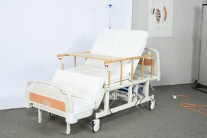 Letto di cura manuale a doppio uso vasino buco 4-manovella Design conveniente per la terapia di riabilitazione di terapia ospedaliera a domicilio - Product Image 2