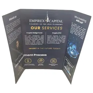 Wholesale Tri-Fold Display Board Custom Printing Presentation File Display Cardboard Folder