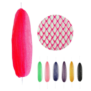 Éponge de bain exfoliante africaine authentique avec logo personnalisé, filet à nœuds, éponge à <span class=keywords><strong>dos</strong></span> en corde, chiffon de lavage exfoliant - Product Image 1