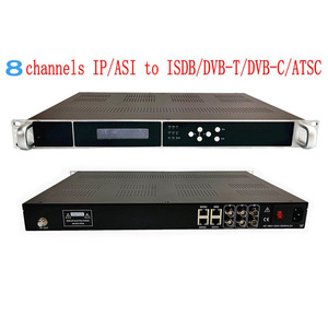 Nouveau style IP ASI vers DVB-T DVB-C ATSC ISDB-T modulateur RF à <span class=keywords><strong>8</strong></span> porteuses pour les signaux TV diffusés - Product Image 2