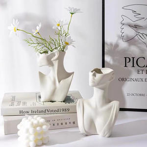 Nordic Ins Stijl Vaas Molde De Silicona Para Concreto Yeso Diy Menselijke Bloempot Vaas Siliconen Mal Voor Gipshars Keramiek - Product Image 4