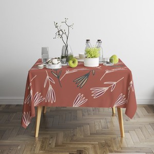KEFEI Nappe de table ronde en coton et dentelle tissée sur mesure avec logo sur le thème du fromage de fête - Product Image 2
