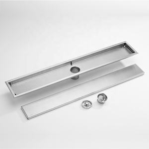 304 Wende abdeckung Fliesen einsatz aus Edelstahl Lineare Dusche Geruchs neutraler Boden ablauf kanal - Product Image 4