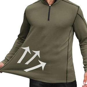 Envío Rápido, Sudadera de Golf con Cierre de 1/4 para Hombre, 100% Algodón, Transpirable, de Secado Rápido, para Deportes al Aire Libre, Informal - Product Image 3