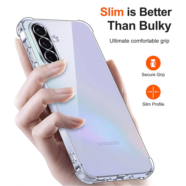 Shockproof TPU Silicone Soft Case for Samsung Galaxy A56 A36 A26 A16 A06 5g Clear Ultra Thin Back Cover Luxury Slim Shell Coque
