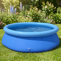 Piscine gonflable bleue 305x76cm en PE épaissi, recyclable, avec couverture anti-poussière – Meilleure vente, personnalisable