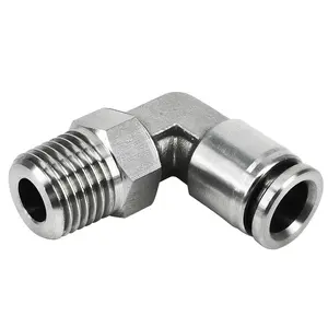 <span class=keywords><strong>Pl</strong></span> Snelle Aansluiting L Type Slang Push-In Elleboog Connector Draaibaar Mannelijk X 10Mm Pijp Od Pneumatische Fitting - Product Image 1