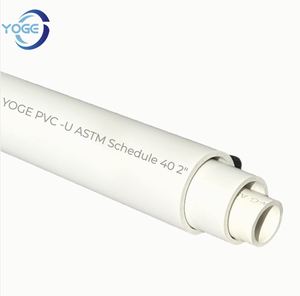 Tuyau d'égout en <span class=keywords><strong>PVC</strong></span> haute pression économique, ASTM Schedule <span class=keywords><strong>40</strong></span>, raccordement par colle, 1/2-6 pouces, longueur 10 pieds ou 20 pieds - Product Image 1