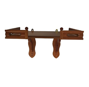 ชั้นวางพระพุทธรูปบนผนังไม้ รุ่นหมิง (16x14x15 นิ้ว, ไม้สัก) - Product Image 4