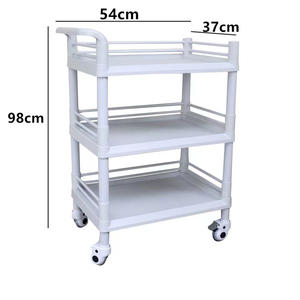 Ventes directes d'usine Grand chariot de stockage de salon de beauté Chariot de stockage multicouche avec chariot à roues - Product Image 2