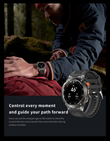 Layar AMOLED HD 1,43 inci Resolusi 466 * 466 Baterai 730mAh Kompas Barometer Altimeter Tahan Air 3ATM Bodi Logam / Sensor