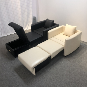 Fournisseur de canapé-<span class=keywords><strong>lit</strong></span> en Chine <span class=keywords><strong>Fauteuil</strong></span> en cuir Style simple Chaise d'accompagnement d'hôpital Canapé-<span class=keywords><strong>lit</strong></span> pliant Siège simple avec rangement - Product Image 5