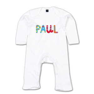 Tutina per neonati con il nome Kunterbunt (Bambino / Bambina) - Product Image 1