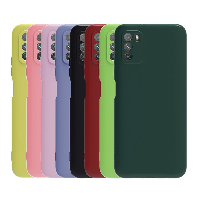 Hot Selling Candy Colors Shockproof Slim Imitate Liquid Silicone Phone Case for Xiaomi Poco M6 X7 M3 X3 NFC C71 C65 Back Cover