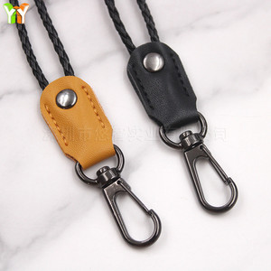 Cordon en cuir tressé pour carte d'identité, sangle de cou pour téléphone portable, cordon pour badge de travail (double fonction), cordon anti-perte détachable pour téléphone portable - Product Image 3