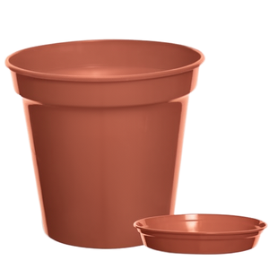 TMCD-04 Vibrant Red <b>Planter</b> | All-Weather Heavy-Duty <b>Plastic</b> Plant Pot E - Product Image 1
