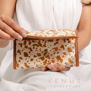 Cowhide Fur Leather Wallet Clutch Hair On Hide Fur Multi Uses <b>Purse</b> Calf Leather Clutch <b>Purse</b> Western Women's Uses Clutch - Product Image 3