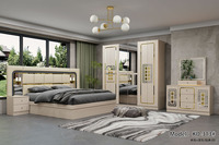 Ensembles de chambre à coucher complets turcs, lit king size, tête de lit simple et légère, cadre en bois, ensemble de meubles de chambre à coucher modernes et économiques