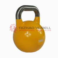 Ensemble de kettlebells de compétition en fonte de haute qualité