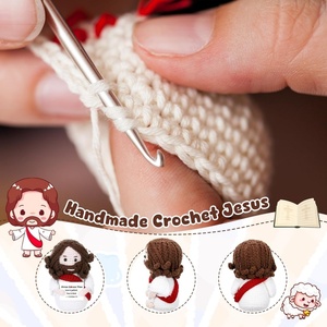 Figura de Jesús Tejida a Crochet, Jesús te Ama, Regalo de Apoyo Emocional para Mujeres y Hombres Cristianos, Regalos Religiosos Católicos - Product Image 2