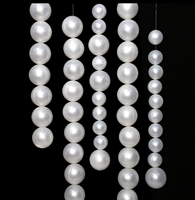 Guirlande de perles en plastique, guirlande de perles blanches à faire soi-même, ornement suspendu pour toile de fond de mariage, arbre de Noël, fête