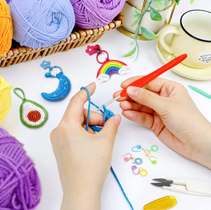 Set all'ingrosso di <span class=keywords><strong>accessori</strong></span> per maglieria a mano per uncinetto set di filati di lana per principianti - Product Image 4