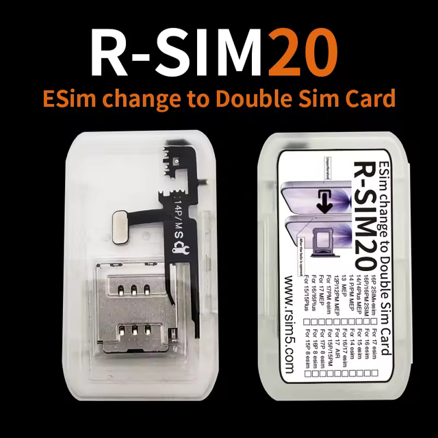 Dual SIM Card Reader Flex for iPhone 14 Pro/14plus /14p/MEP Max, E-SIM to Dual SIM Adapter Replacement Parts with Bar Design