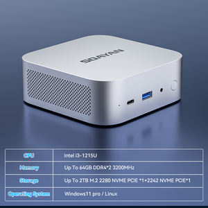 Mini PC SOAYAN 2026, <span class=keywords><strong>Intel</strong></span> Core I5-13420H, 16 Go DDR5 NVMe SSD, 3 écrans, WiFi 6, Windows 11 <span class=keywords><strong>Pro</strong></span> pour la maison et le bureau - Product Image 4