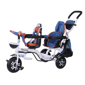 Triciclos para Bebés de Alta Calidad al por Mayor con Doble Asiento para Gemelos - Product Image 3