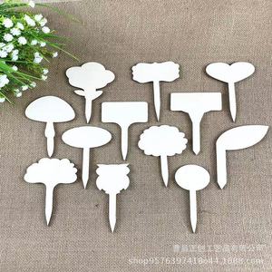 Étiquettes de plantes en bois Zhengchuang, en bambou, en forme de T, 8x4cm, pour jardin, style simple, vierges, à insérer manuellement - Product Image 3