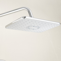 Ensemble de douche de salle de bains en laiton moderne Rotation à 180 degrés Robinet mitigeur d'eau chaude et froide Ensemble de douche Robinet