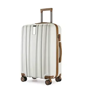 Bagage cabine ABS de haute qualité valise à roulettes rigide espace extensible bagages à fermeture éclair bagage à main